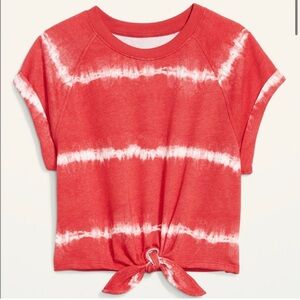 Old Navy Red Tie-Dye Women's Top